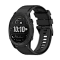 Miniatyrbillede 1 af 5: Til Garmin Tactix Delta 26 mm horisontal tekstur silikone urrem med afmonteringsværktøj Black
