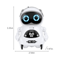 Miniatyrbillede 2 af 5: Pocket RC Robot Talking Interaktiv Dialog Stemmegenkendelse Optagelse Sang Dans Hvid