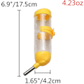 Miniatyrbilde 3 av 5: 3 i 1 Hamster Hengevannsflaske Kjæledyr Automatisk Dispenser Med Base For Dverghamster Mus Rotte Pinnsvin yellow 80ML