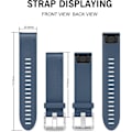Miniatyrbillede 3 af 3: Udskiftningsrem til Fenix ​​5s Plus/fenix 6s Pro/fenix 7s/d2 Delta S Smartwatch (sølvspænde-mørkeblå) Slate