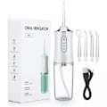 Miniatyrbilde 1 av 5: Oral Irrigator Vann Flosser USB 4 Jet Tip 220Ml 3 Moduser Hvit