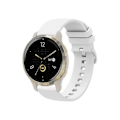 Miniatyrbillede 1 af 4: Rem til Garmin Venu 2S 18Mm Hvid Solid Farve Blød Silikone Urrem