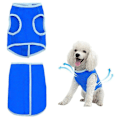 Miniatyrbillede 1 af 5: Hundevest sommerkølevest til hunde Åndbar genanvendelig kæledyrskølevest Dacron Cool Vandtæt frakke (50 cm) L