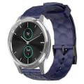 Miniatyrbilde 1 av 5: For Garminmove Luxe 20 mm fotballmønster ensfarget silikonklokkerem Navy Blue