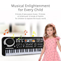 Miniatyrbillede 5 af 5: 61 tangenter Elektronisk Orgel Usb Digital Keyboard Klaver Musikinstrument Børnelegetøj med mikrofon Black