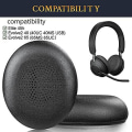 Miniatyrbild 2 av 5: Ersättning av öronkuddar för Jabra Evolve2 65 (65ms 65uc USB)/evolve2 40 (40uc 40ms USB)/elite 45h On-ear trådlöst headset Black