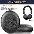 Miniatyrbillede 2 af 5: Udskiftning af ørepuder til Jabra Evolve2 65 (65ms 65uc Usb)/evolve2 40 (40uc 40ms Usb)/elite 45h trådløst on-ear headset Black