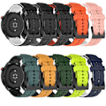 Miniatyrbillede 4 af 5: To-farvet silikoneur til Xiaomi MI Watch S1 Active Lime Green   Black