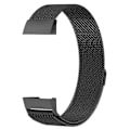 Miniatyrbillede 3 af 5: Magneturbånd i rustfrit stål til Fitbit Charge 4small Størrelse: 190x18mm Black