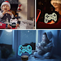 Miniatyrbilde 3 av 5: 3d Gamepad-lampe Spillkonsoll Nattlys 3d Illusion-lampe for barn, 16 farger som endres med fjernkontroll, spillrom-spillergave, barneromsdekor