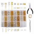 Miniatyrbillede 2 af 5: Gør-det-selv tilbehør til smykkefremstilling Materialepakkesæt med værktøj Smykketilbehør 9 Silver 713 Pieces