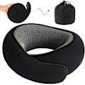 Miniatyrbild 1 av 4: Comfort U-formad Resekudde i Memory Foam svart