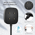 Pikkukuva 5 / 5: [2-pakkaus, 3,3 jalkaa] Latauskaapeli, joka on yhteensopiva Fitbit Sense/fitbit Versa 3:n kanssa, Vaihto USB latauskaapeli Telinetelakkatelineen power Smart Watille