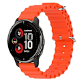 Miniatyrbillede 1 af 5: Til Garmin Venu 2 Plus 20 mm Ocean Style Silikone ensfarvet urbånd Orange