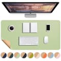 Utvidet gamingmusematte vanntett tastatur skrivebordsmatte, lys grønn/100x50cm