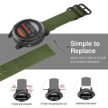 Miniatyrbillede 5 af 5: Til Garmin Fenix ​​5s 20mm 3-ringet nylonurrem Army Green