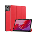 Miniatyrbillede 1 af 3: Etui til Lenovo M10 Fhd Plus 10.3 X606f Tre Foldbart Dvale Anti Fald (Rød)