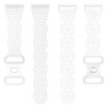 Pikkukuva 4 / 5: Fitbit Versa 4/3/Sense 1/2 pitsillä koverrettu watch White