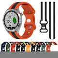 Miniatyrbild 3 av 5: För Garmin Approach S40 20mm Butterfly Spänne Tvåfärgad watch Black-White