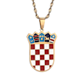 Pikkukuva 1 / 4: Kroatian lipun riipus kaulakoru naisille Kroatialainen koru Rhodium Plated