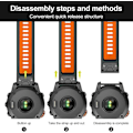 Miniatyrbilde 2 av 5: 22mm Quick Fit-rem for Garmin Fenix 7 Pro/fenix 7/fenix 6/fenix 5/epix 2