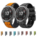 Miniatyrbild 3 av 5: För Garmin Descent Mk2 22mm silikon watch i två färger Amygreen-Black