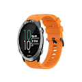 Miniatyrbillede 1 af 4: Rem til Garmin Forerunner 645 Music 20Mm Ensfarvet Blød Silikone Urrem Orange