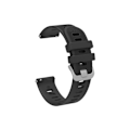 Miniatyrbillede 2 af 4: Rem til Garmin Venu 20Mm Sort Silikone Twill Urrem