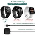 Miniatyrbild 2 av 5: Laddare för Fitbit Versa 2, Ersättningsladdningsdocka [2-pack]