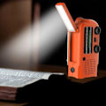 Miniatyrbillede 3 af 6: Solar Emergency Hand Crank Radio 5000mAh, med læselampe, LED lommelygte, SOS Alarm