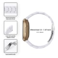 Miniatyrbilde 4 av 5: For Fitbit Versa 3 / Sense Universal Resin Watch Band White