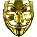 Miniatyrbillede 3 af 4: 3 Pack V til Vendetta Mask Voksne/børn Guw Fawkes Mask Anonym Mask, World Book