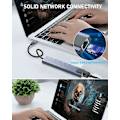 Pikkukuva 3 / 5: USB C -keskitin Ethernet, 4K USB C - HDMI -keskitin, 8-in-1-monitoiminen USB C -sovitin, tyyppi C -telakka, yhteensopiva MacBook Pro Air Ipadin kanssa