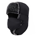 Miniatyrbillede 3 af 3: Ørevarm Trapper Hat Bomber Aviator Russisk Trooper Pels Vinter Ski m/ Ansigtsmaske B