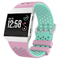 Miniatyrbild 5 av 5: För Fitbit Ionic Two-tone Silicone Watch Band med spänne Pink - Green