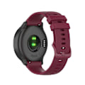 Miniatyrbilde 2 av 5: 22mm Rutete Silikonrem for Xiaomi Watch S1 Wine Red