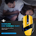 Miniatyrbilde 5 av 5: 4 justerbar Dpi og 7 knapper LED optisk USB kablet spillmus Yellow