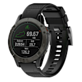 Miniatyrbilde 3 av 5: 22mm Hurtigutløselig Myk Silikon Smartklokke Rem Stropp Erstatning Kompatibel Garmin Fenix 7x 6x 6 5x Plus Red