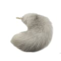 Pikkukuva 2 / 5: Fox Tail Riipus Valkoinen turkis Tail Avaimenperä Suuri avainrengas Laukku Tarvikkeet Riipus auton avaimenperät Pehmeä pörröinen sisustus Noin. 40 cm