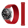 Miniatyrbillede 1 af 5: Til Garmin Vivoactive 3 justerbar nylonflettet elasticitetsurrem Red