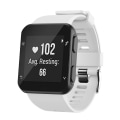 Miniatyrbillede 3 af 5: Til Garmin Forerunner 35 Black Buckle Silicone Watch Band White