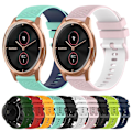 Miniatyrbild 3 av 5: För Garminmove Luxe 20 mm rutigt tvåfärgat watch Red-Black