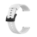 Miniatyrbilde 1 av 5: For Suunto 7 24 mm ensfarget silikonklokkerem White