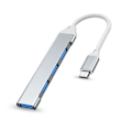 Pikkukuva 2 / 5: USB C HUB USB 3.0 HUB Type C 4 Portin monitoimijakaja-adapteri OTG Macbook HUB Pro 13 15 Air Mi Pro HUAWEI-tietokoneen lisävarusteisiin Type-C Sliver