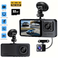 Miniatyrbillede 1 af 5: Camrea Bilkamera Optager 1080P Dash Cam med Klart Nattesyn, Loop Video, Multi-Vinkel Optagelse 2\" IPS Skærm