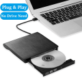 Miniatyrbilde 1 av 5: Ekstern CD DVD-stasjon med USB 3.0 Type-C bærbar DVD/CD+/-RW-stasjon/DVD-spiller CD-brenner for bærbar PC Mac