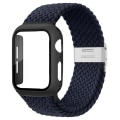 Miniatyrbilde 1 av 5: Flettet solo-løkke for Apple Watch-bånd 44 mm 40 mm 45 mm 41 mm 42 mm 38 mm Veske+stropp Nylon Elastisk armbånd Iwatch Serie 3 5 6 Se 7 8 charcoal 41mm series 7 8