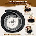 Miniatyrbild 2 av 4: Comfort U-formad Resekudde i Memory Foam svart