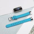 Miniatyrbilde 5 av 5: For Fitbit Luxe Leather Watch Band Blue