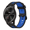 Miniatyrbild 1 av 5: För Garmin Move Style 20 mm vertikalt mönster tvåfärgat watch Black-Blue